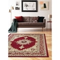 thumbnail image 2 of Princess 5x7  Oriental Medallion Area Rug  811 in Burgundy Burgundy, 2 of 6