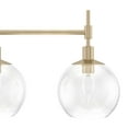 thumbnail image 4 of Hunter - Xidane 5-light Alturas Gold, Extra Large Chandelier, Dimmable, Mid Century Modern Style, Linear Shaped, for Bedrooms, Kitchens, Dining, Living Rooms - 19747, 4 of 9
