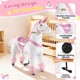 thumbnail image 4 of DEYGIA Ride on Unicorn Toys, Mechanical Cycle Walking Action Plush Animal, Max Load 165 lbs, 4 of 8