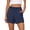 Navy, variant on Rosvigor 2 Pack Women Shorts High Waisted Casual Soft Shorts for Women with Pockets for Gym Workout Running Lounge