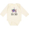 thumbnail image 3 of Inktastic Little Sister Unicorn Lil Sis Girls Long Sleeve Baby Bodysuit, 3 of 5