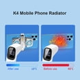 thumbnail image 4 of K4 Mobile Phone Cooler Radiator Semiconductor Dual Cooling Temperature Display Fan Radiator, 4 of 8