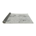 thumbnail image 2 of Ahgly Company Indoor Round Abstract Gray Modern Area Rugs, 5' Round, 2 of 4