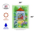 thumbnail image 2 of Toland Home Garden Backyard Bungalow Butterfly Flower Flag Double Sided 28x40 Inch, 2 of 5