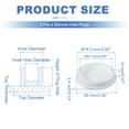thumbnail image 2 of Uxcell 3 Pcs Tapón de Silicona en Forma de T, Diámetro 77 mm/3.03 Pulgadas, Tapón de Silicona Impermeable Reutilizable, Tapón Redondo de Sellado para Equipos de Tuberías, Blanco, 2 of 7