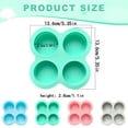 thumbnail image 3 of Silicone Cake Mold 4-Cavity Round, Nonstick Baking Mold, 5.4in Size, for Cakes Desserts Soap DIY, 3 of 8