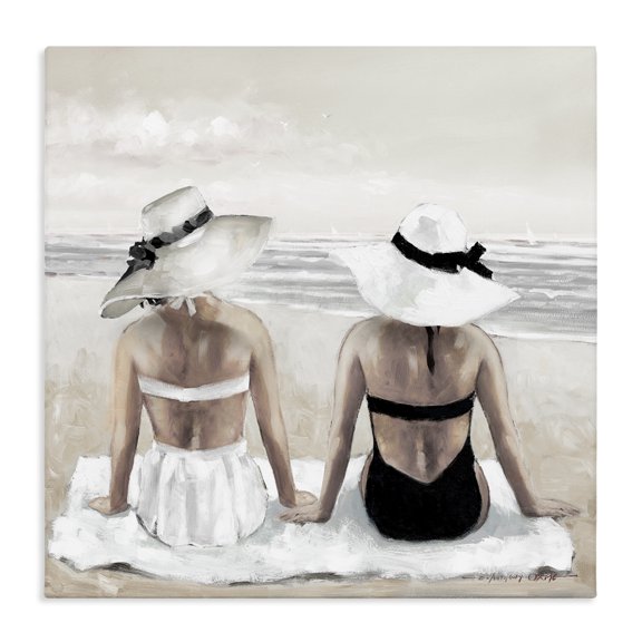 Stupell Industries Coastal Beach Friends Ocean Shore Canvas Art, 17 x 17, by E. Anthony Orme