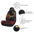 thumbnail image 4 of Uemuo Elegant Rose Skull Pattern Car Seat Covers for Front Seats Waterproof Seat Covers for Cars, Universal Auto Front Seats Protector Fits for Car-2 PCS, 4 of 6