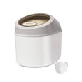 thumbnail image 1 of AMLESO Grain Rice Container Pet Food Storage Box Food Grain Box Bin for Grain Flour White 10kg, 1 of 8