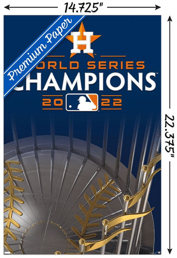 MLB Houston Astros - 2022 World Series Team Logo Wall Poster, 14.725" x 22.375"