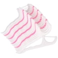 thumbnail image 1 of 100 piezas de hilo dental de plástico con alambre de nailon, limpiador portátil para el cuidado de los dientes, juego de herramientas de limpieza (blanco y rosa), 1 of 8