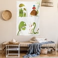 thumbnail image 2 of Reptile Tapestry, Reptile Family Colorful Baby Snake Frog Ninja Turtles Love Mother Family Theme, Wall Hanging for Bedroom Living Room Dorm Decor, 40W X 60L Inches, Green Brown Red, by Ambesonne, 2 of 5