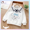 thumbnail image 1 of Cinnamoroll Lapel T-Shirt for Girls Melody Sanrioed Anime Korean Style Kids Naval Style Spring Sweatshirts Cute Pullovers Tops, 1 of 5