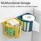 thumbnail image 4 of Soporte para papel higiénico, soporte para rollo de papel higiénico para colgar sobre el estante de la puerta del gabinete del baño, 4 of 5