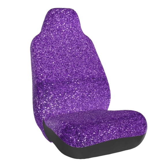 Vsdgher Glitter Purple for Automotive Seat Covers for Cars Trucks and SUVs, Universal Fit Anti-Slip Bucket Seat Protector for Cars,Vehicle Seat Protector for Front Seats