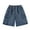 Blue, variant on Jean Shorts Men Baggy Drawstring Knee Length Wide Leg Cargo Jeans Shorts Casual Summer Loose Fit Street Denim Shorts Men