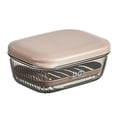 thumbnail image 2 of Estuche de viaje para jabón de 2 piezas, a prueba de fugas, con tapa, barra de jabón portátil para viajar, platos de jabón transparentes para baño, ducha, gimnasio, escuela, campamento Akmoler, 2 of 7