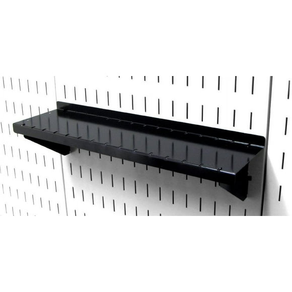 Wall Control Étagère pour Panneau Perforé 4 Po de Profondeur pour Panneau Perforé Wall Control et Planche à Outils Fendue Noir