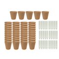 thumbnail image 3 of Macetas para viveros,Macetas para plántulas con 30 etiquetas,Macetas redondas biodegradables para viveros de granja,Vasos para plántulas versátiles,prácticos y ligeros,Macetas de turba para, 3 of 7