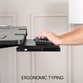 thumbnail image 4 of VIVO Small Keyboard Tray, Under Desk Pull Out with Extra Sturdy C Clamp Mount System, 20 Inches (26 Inches Including The Clamps) x 11 Inches Slide-Ou, 4 of 9