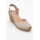 thumbnail image 1 of Sinta - Alpargatas de plataforma de piel ante beige beige 24.5 CM, 1 of 6