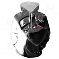 thumbnail image 1 of Kids Naruto Hoodie Kakashi Print Hatake Sasuke 3D Hooded Pullover Cosplay Harajuku Casual Tracksuit Cool Autumn Hoody TopsXXL Adult (80-90kg) Gao Jinjia LED, 1 of 2