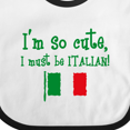thumbnail image 4 of Inktastic So Cute Italian Boys or Girls Baby Bib, 4 of 4
