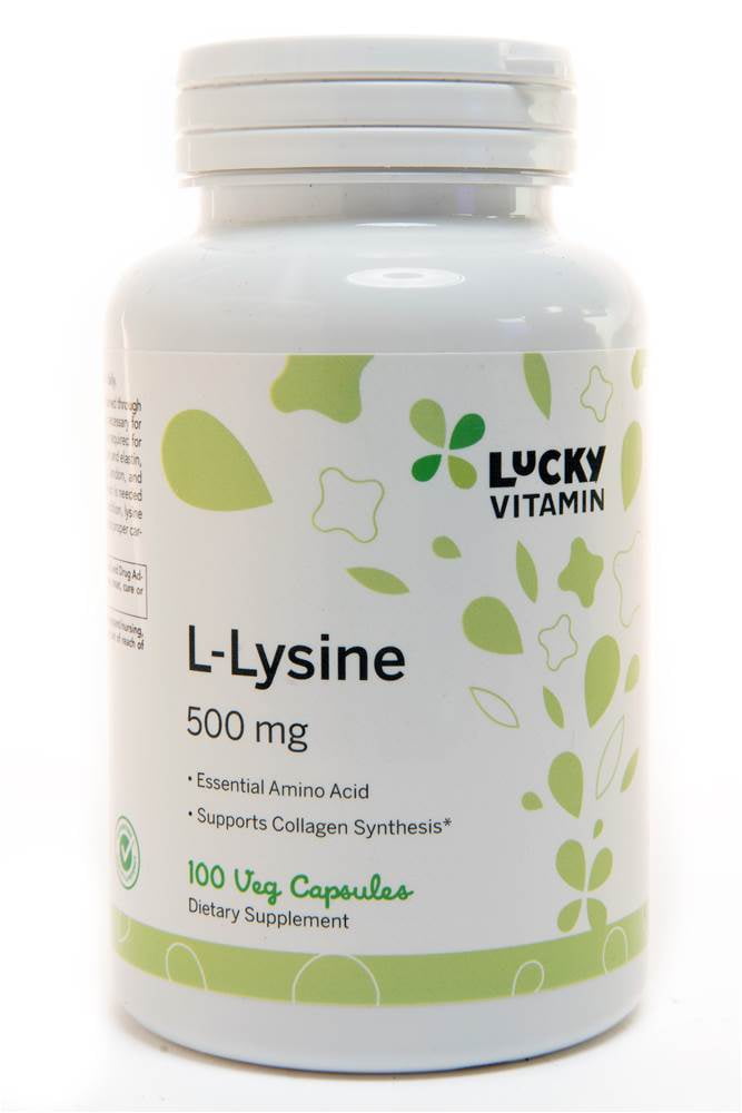 LuckyVitamin - L-Lysine 500 mg. - 100 Veg Capsules