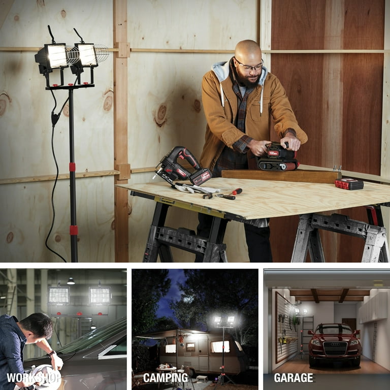 Free Shipping! Hyper Tough 1000W Halogen Work Light with Tripod