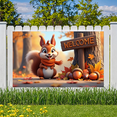 thumbnail image 5 of Decorative Design Welcome Banner Autumn Squirrel Animal Theme for Indoor Decoration Seasonal Decor Photo Shoot, 5 of 9