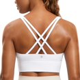 thumbnail image 1 of Sostén CRZ YOGA Naked Feeling con tiras largas blanco XL, 1 of 5