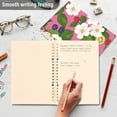 thumbnail image 4 of FORMRS 1-Subject Spiral Notebook 8" x 5" College Ruled 60 Refillable Sheet, White Flowers, 4 of 7
