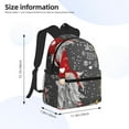 thumbnail image 4 of Daiia Traditional Scandinavian Dwarf School Backpack for Men Women, Unisex Large Waterproof Bookbag Schoolbag Casual Daypack for High School/College/Teens/Travel/Work Black, 4 of 8