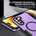 thumbnail image 3 of Magnetic Phone Case for Samsung Galaxy S22+ Plus (Not S22) Compatible with Magsafe, Military-Grade Shockproof Case with Built-in Magnet Circle for Samsung Galaxy S22 Plus, MS Purple, 3 of 9