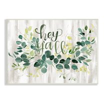 Stupell Industries Hey Y'all Southern Sentiment Blooming Eucalyptus Plants, 19 x 13,Design by Jennifer Paxton Parker