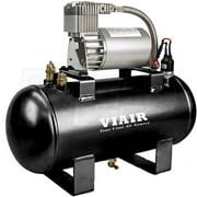 VIAIR 275C 12 Volt 1.5 Gallon 120 PSI Aluminum Fast Fill Air Source Kit, Black