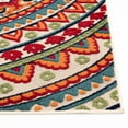 thumbnail image 4 of Loomaknoti Fortune Phraderix 6' x 9' Gray Medallion Indoor/Outdoor Area Rug, 4 of 6