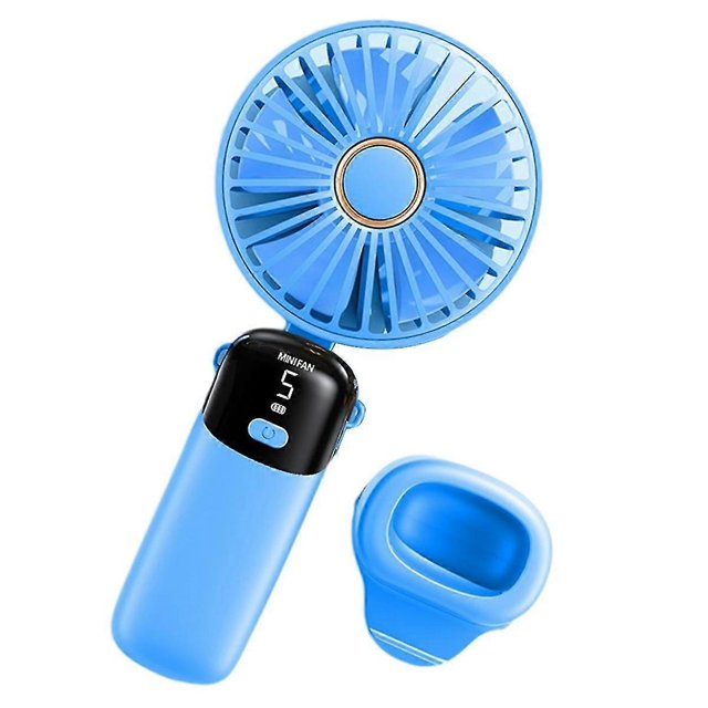 Handheld Mini Fans, Foldable Portable Fans, USB Rechargeable Fans are A Must-Have for Summer,Blue