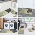 thumbnail image 5 of Gray Floral and Petal Pattern Kitchen Rugs Sets Of 2,Anti Fatigue Kitchen Mat Rugs Non Slip Washable,Decorative Kitchen Floor Mats for Kitchen,Sink,Laundry,17"x30"+17"x47", 5 of 7