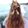 thumbnail image 5 of Chouchous Multicolores en Velours Élastiques pour Cheveux, Mode Femme, Attache-Cheveux Ours Mignon, 5 of 5