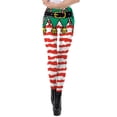 thumbnail image 2 of Leggings ajustados Macarena Polainas de las mujeres Navidad Talla L, 2 of 7