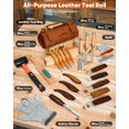 thumbnail image 2 of Kit de talla de madera SAKERNEO de 25 piezas con bolsa de cuero, 2 of 7