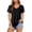 Black, variant on CAIXIA Workout Tops Womens V Neck Short Sleeve T Shirts Moisture Wicking Yoga Gym Running Hiking Athletic Tee,Dark Blue