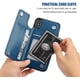 thumbnail image 3 of Funda tipo billetera para iPhone Xs con tarjetero, funda de piel sintética de primera calidad con ranuras para tarjetas, cierre magnético doble y cubierta duradera a prueba de golpes (azul), 3 of 6