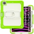 thumbnail image 2 of XYX For iPad Pro 12.9 inch Case (2022/2021/2020/2018), 3in1 Heavy Duty Shockproof Tablet Case with Stand, Shoulder Strap, Rainbow Green, 2 of 7
