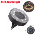 thumbnail image 1 of Luces de tierra de energía Solar de 8Led, foco de luz de cubierta de camino de jardín impermeable, lámpara Led Solar enterrada, decoración de patio de entrada de jardín, 1 of 4