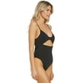 thumbnail image 2 of Hobie Solid Cut Out One Piece Swimsuit, 2 of 5