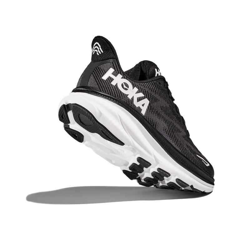 Hoka One One Women’s 7.5 B Clifton 9 1127896 BWHT Black Running Shoes Sneakers Women main image 3