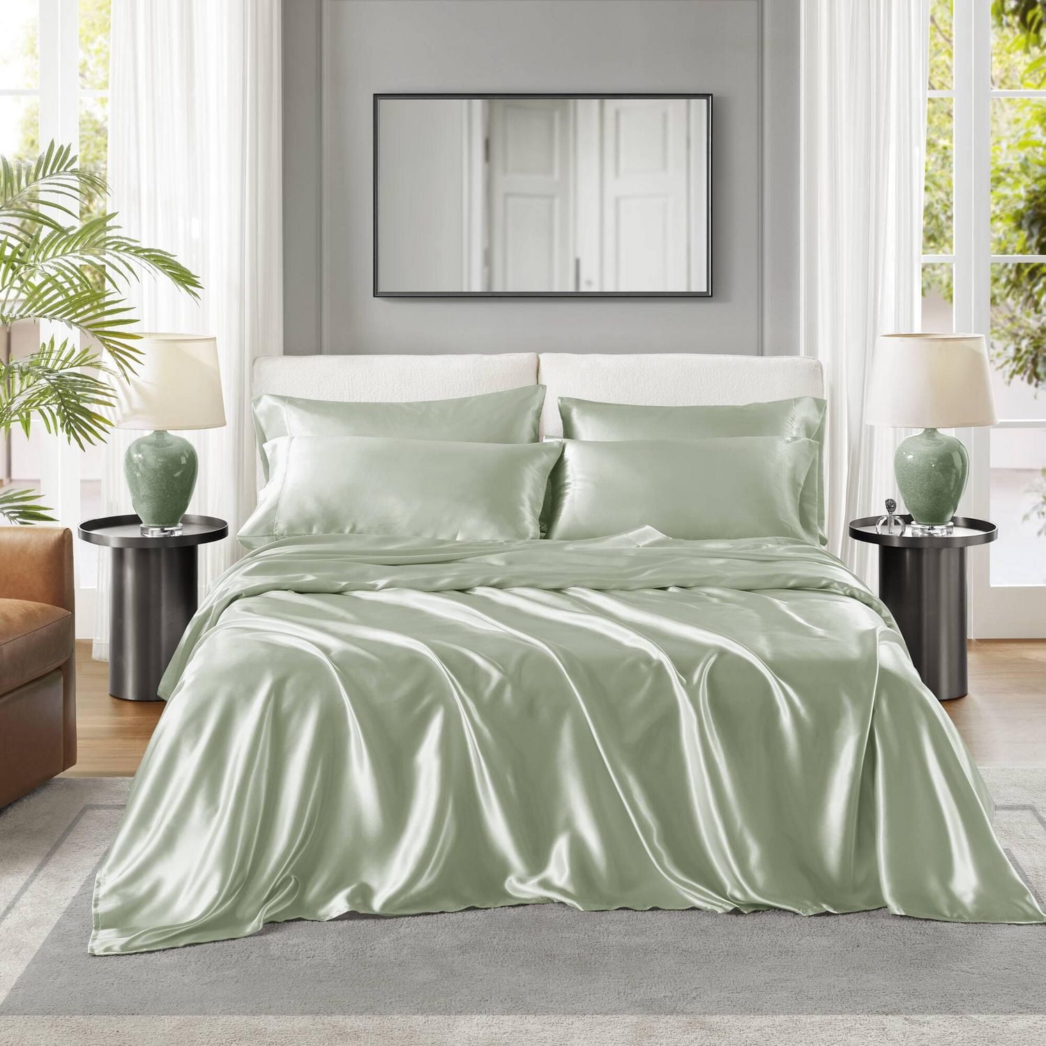 Madison Park Essentials Satin Sheet Set