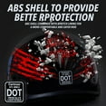 thumbnail image 4 of Cartman Cruiser ABS Half Face DOT Approved X-Large Helmet with Quick Release Buckle, 4 of 9